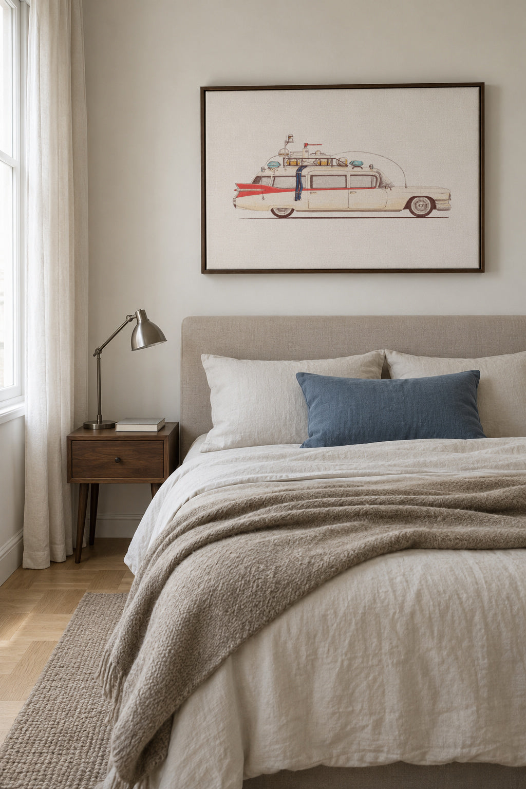The anti ghost car - Framed canvas in an interior