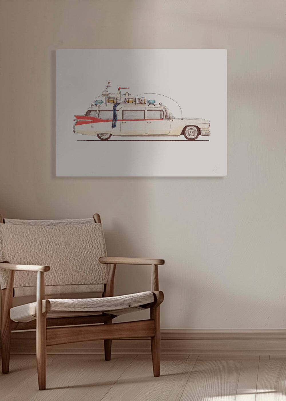 Vintage auto ilustrace