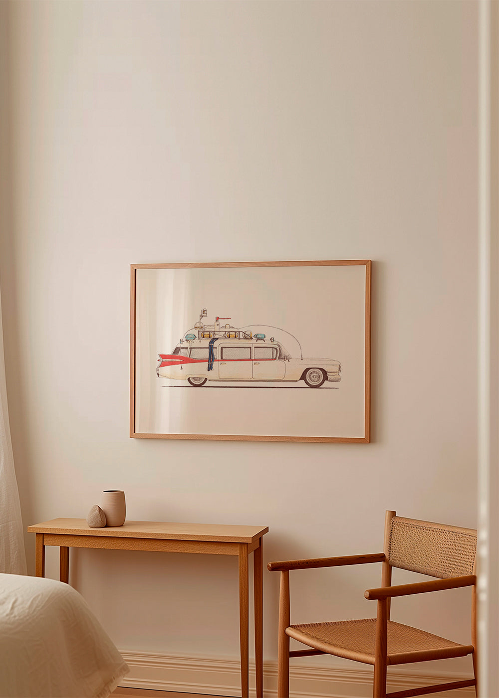 Vintage auto ilustrace