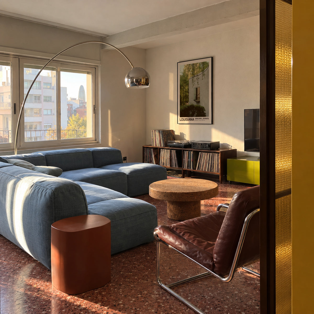 Louisiana - Curves - Framed poster in an interior
