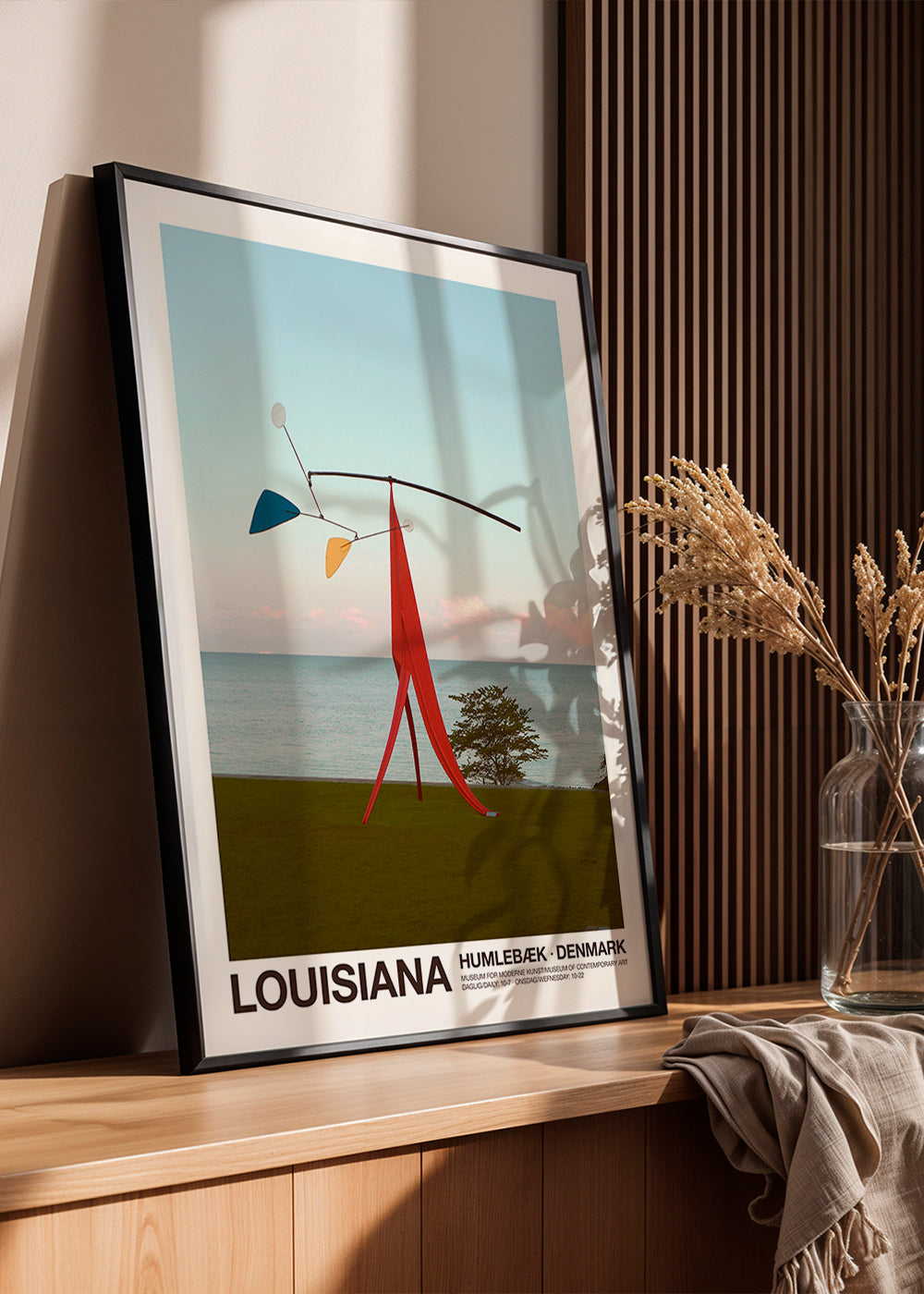 Cestovní plakát Louisiana se sochařským mobilem
