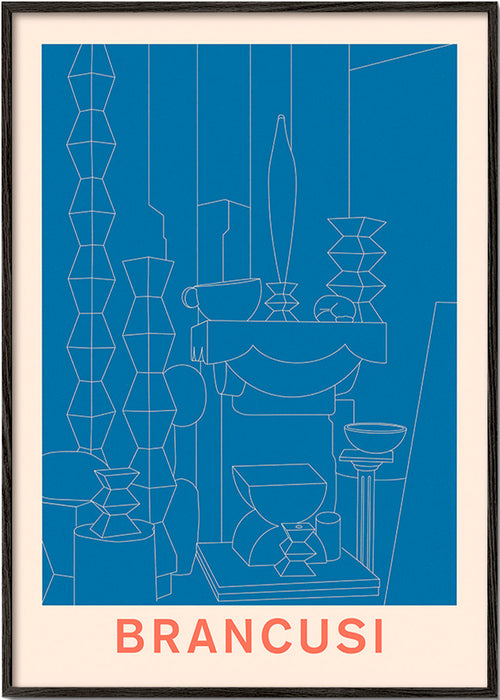 Geometrická ilustrace Brancusi