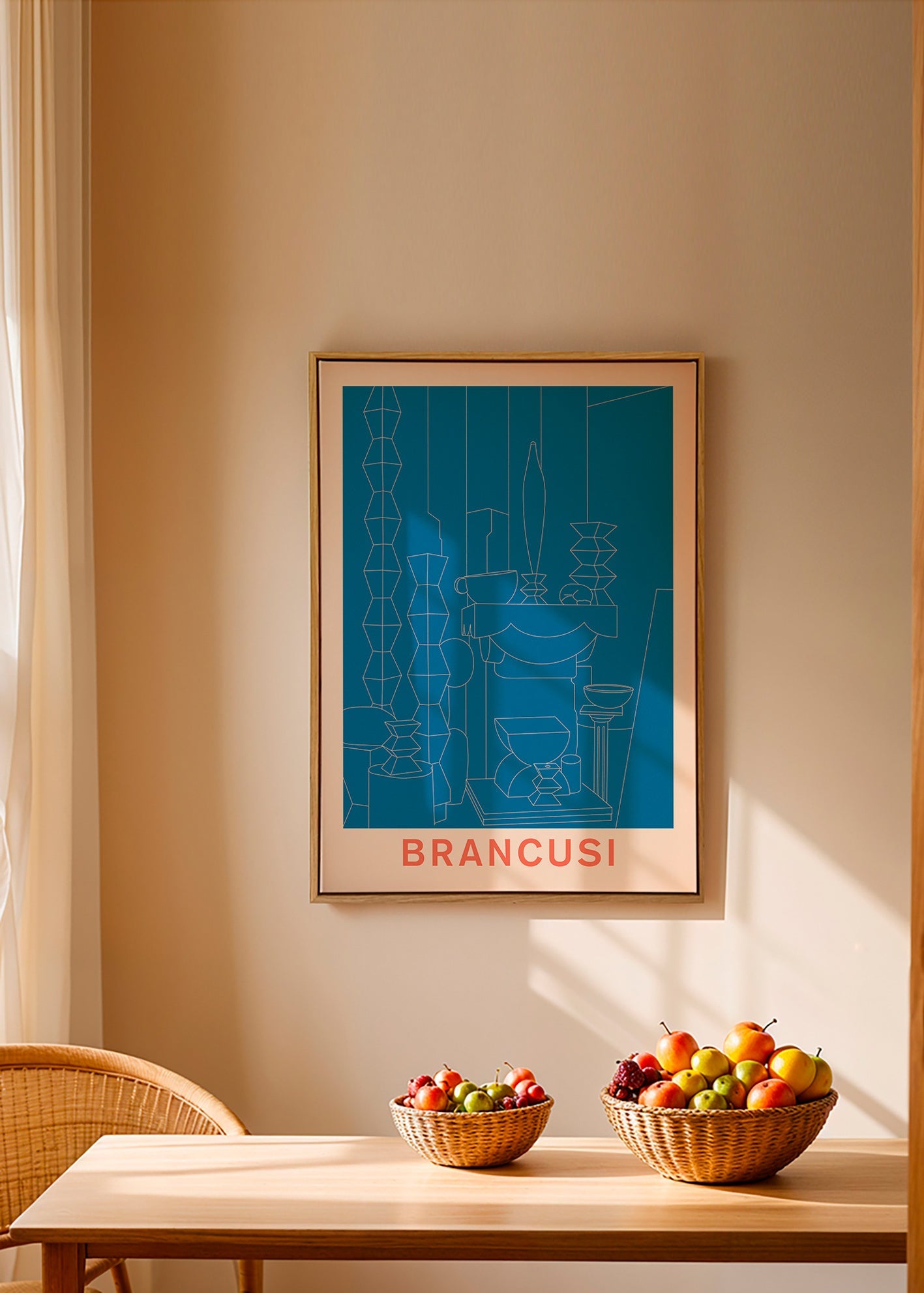 Geometrická ilustrace Brancusi