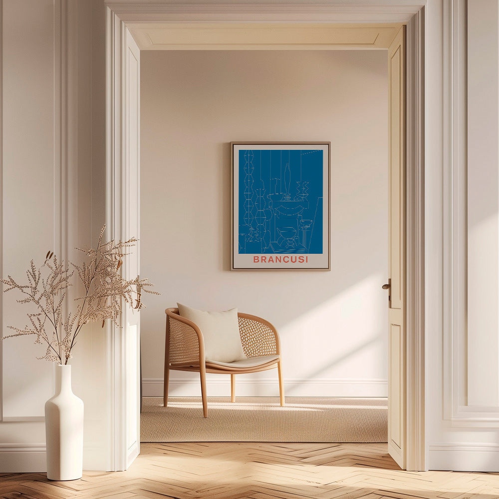 Geometrická ilustrace Brancusi