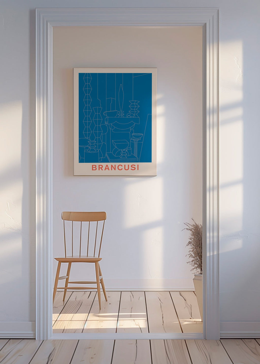 Geometrická ilustrace Brancusi
