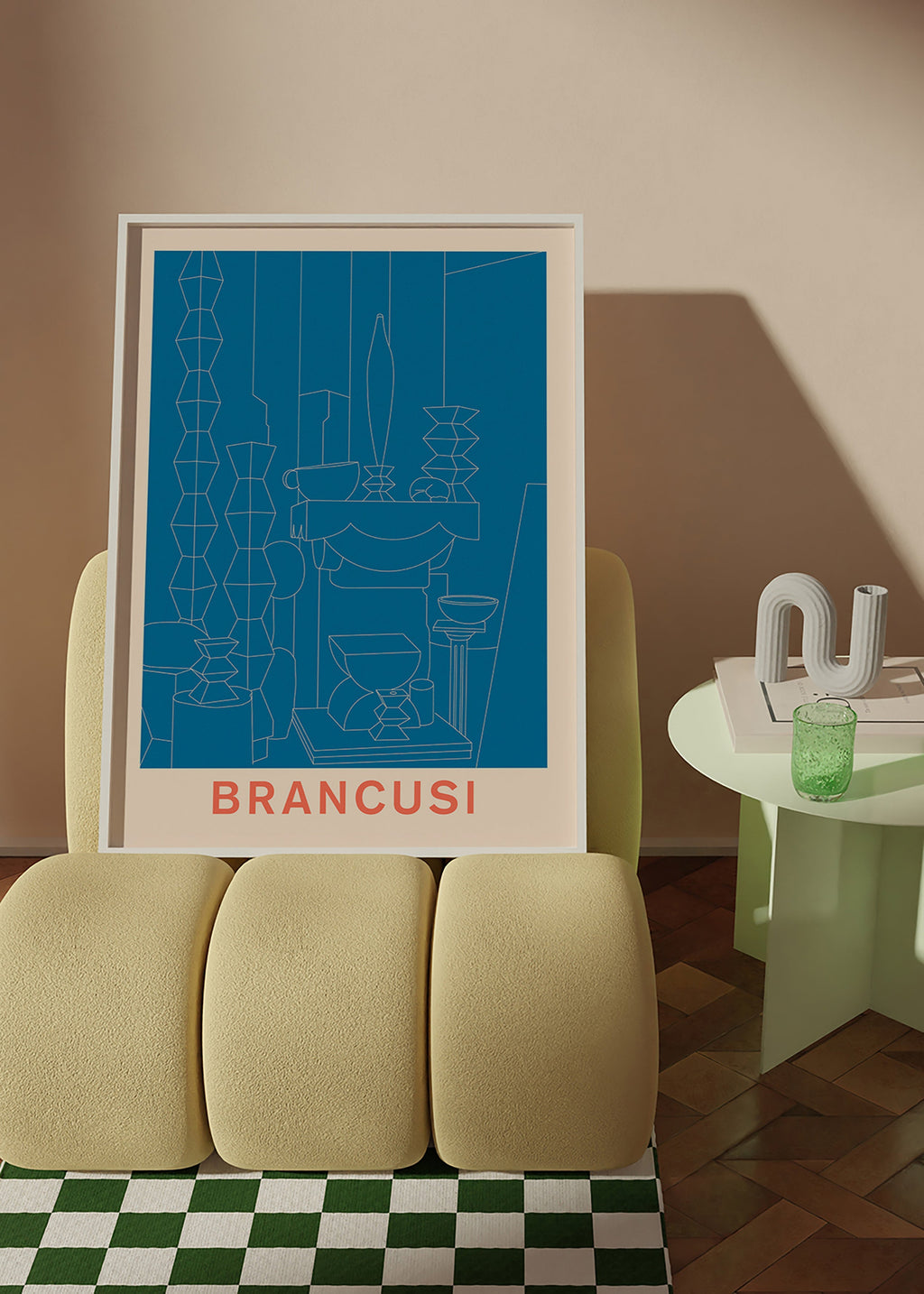 Geometrická ilustrace Brancusi