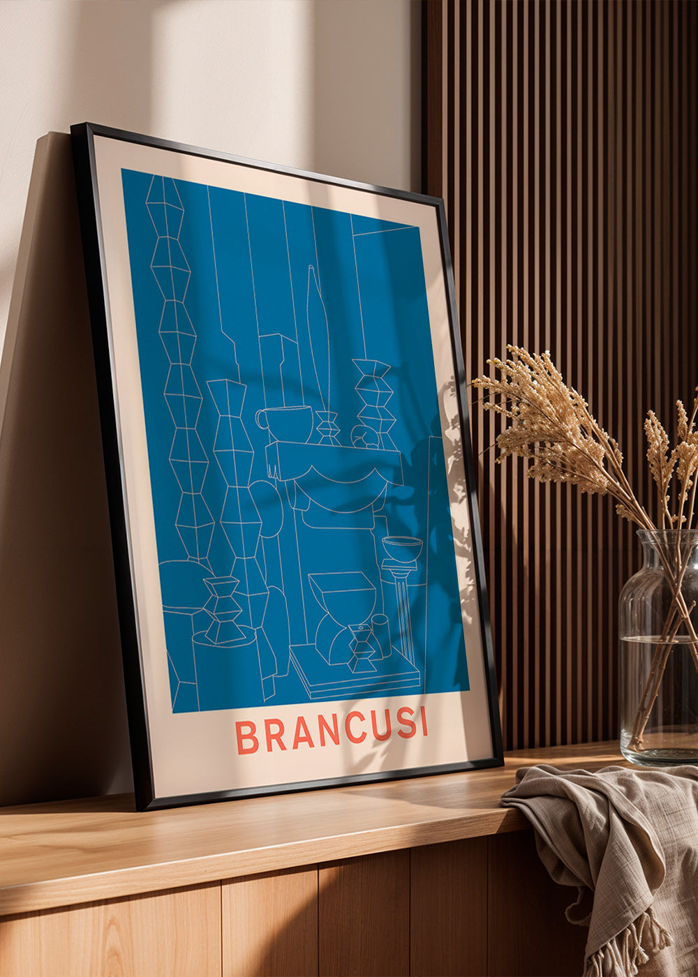 Geometrická ilustrace Brancusi