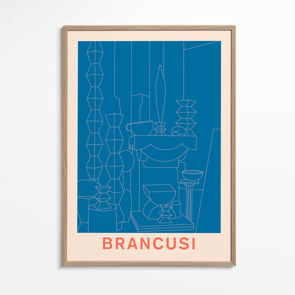 Geometrická ilustrace Brancusi