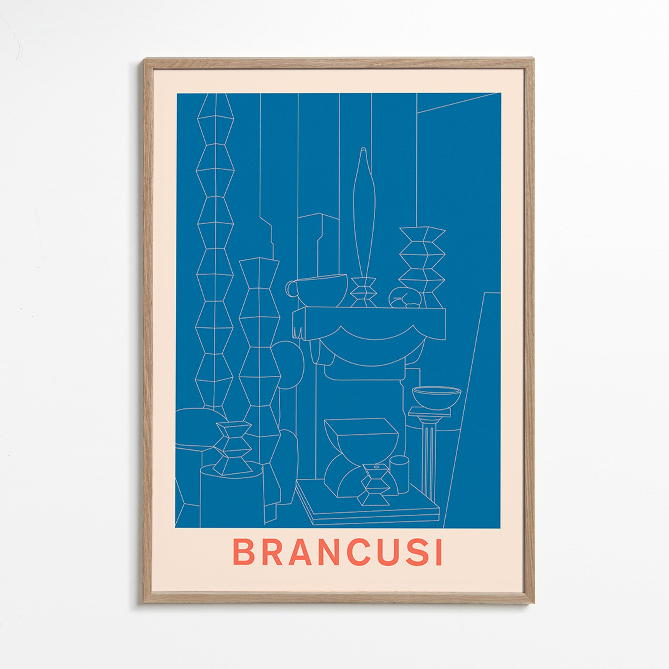 Geometrická ilustrace Brancusi