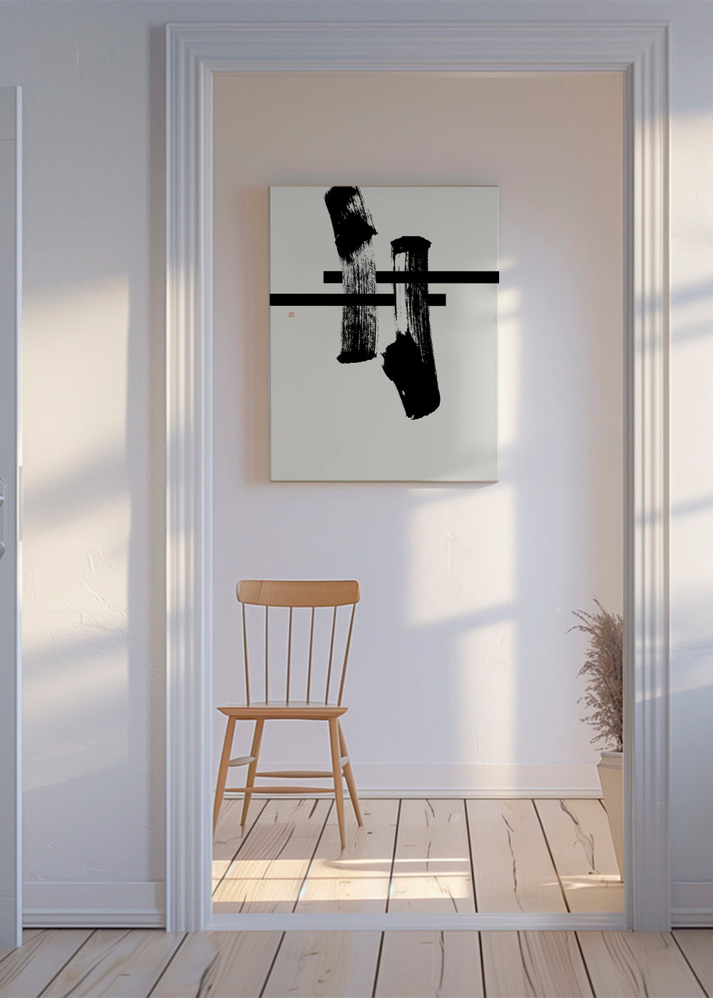Minimalistický inkoustový gest