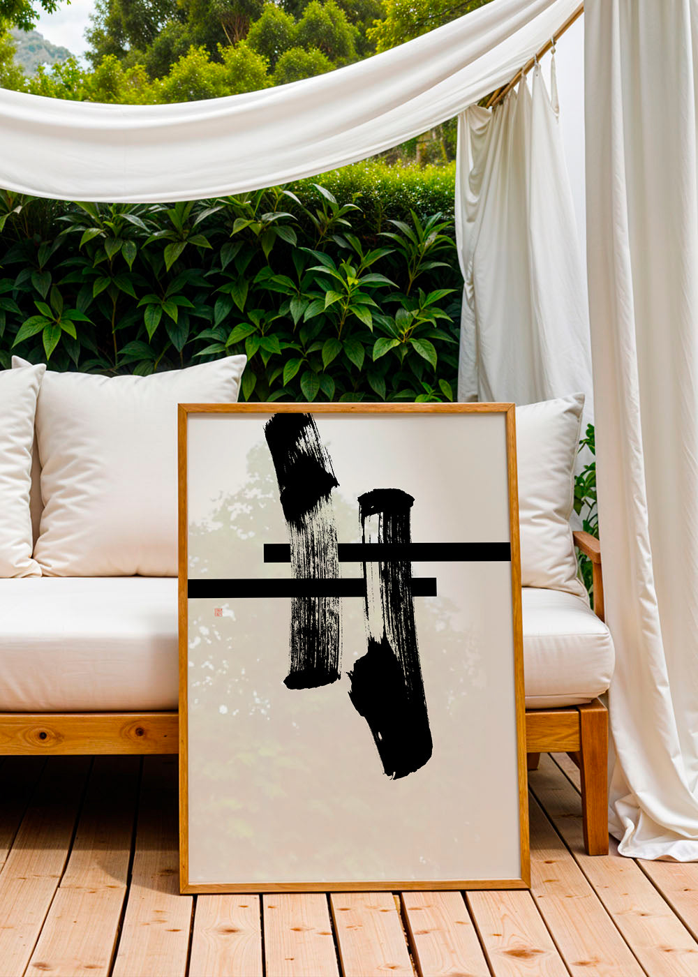 Minimalistický inkoustový gest
