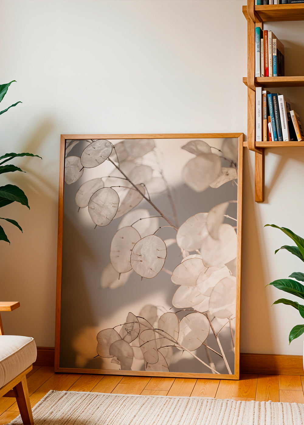 Botanický tisk průsvitné listy fotografie