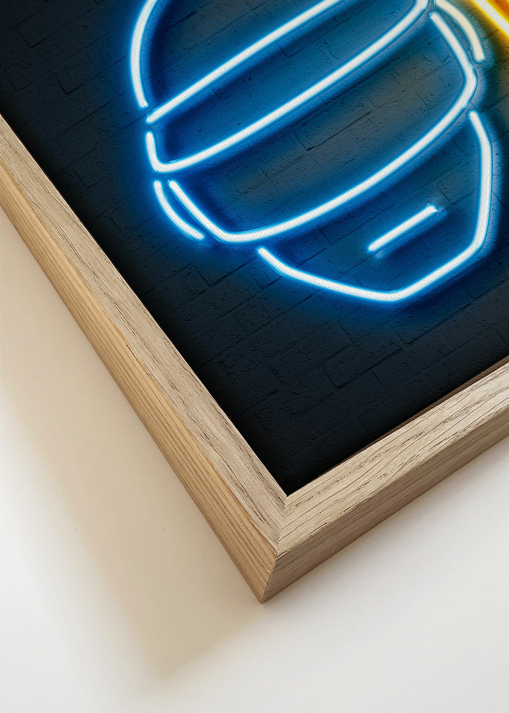 Vintage plakát helma neon