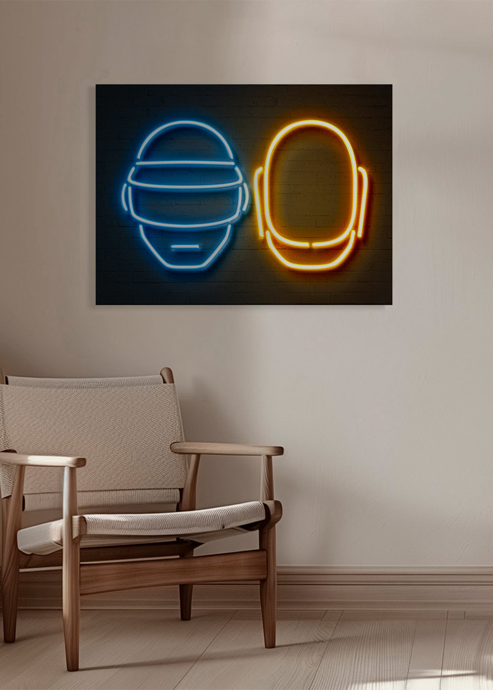 Vintage plakát helma neon