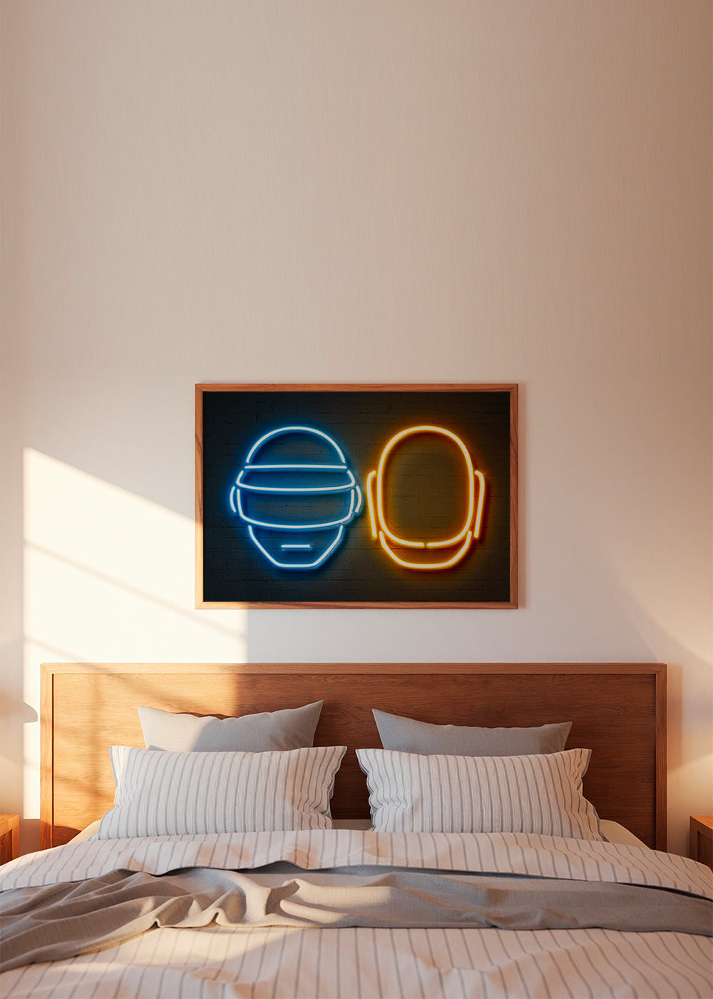 Vintage plakát helma neon