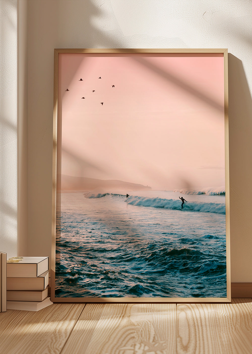 Sportovní umění surf při východu slunce