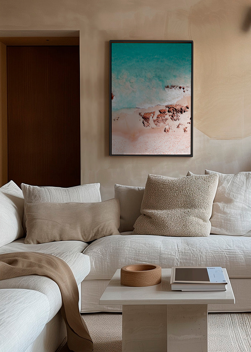 Letecká fotografie pláže