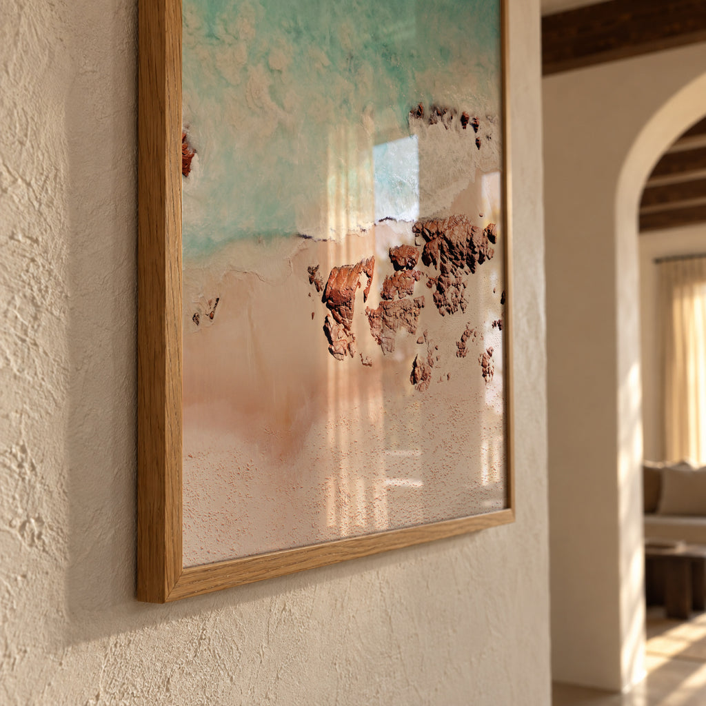 Golden Rose Beach - Framed poster detail