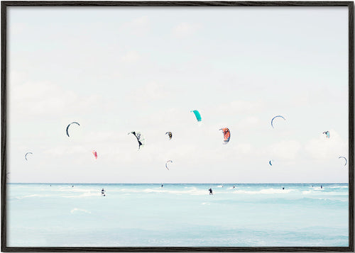 Sportovní obraz kitesurf na klidném moři