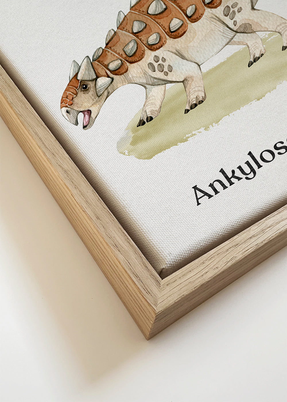 Ankylosaurus akvarel pro děti