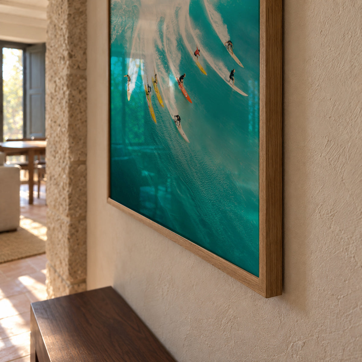 Let's Surf - Framed poster detail