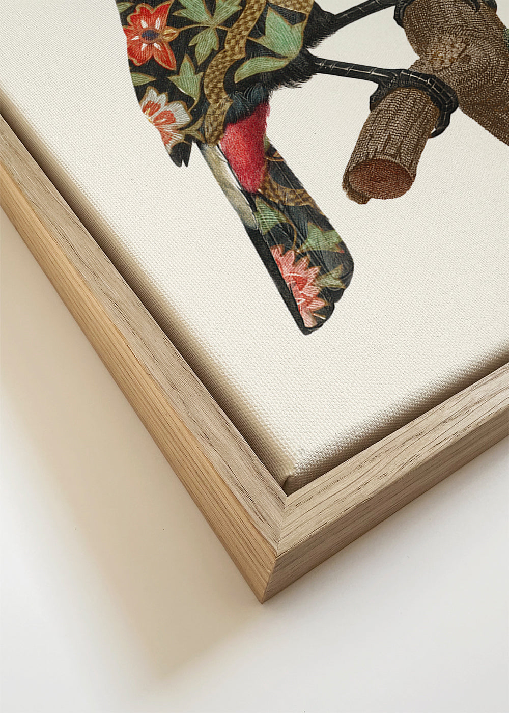 Boho tukan s dekorativním peřím