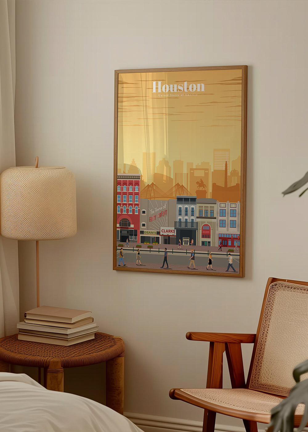 Městské umění: Houston ilustrace na výšku