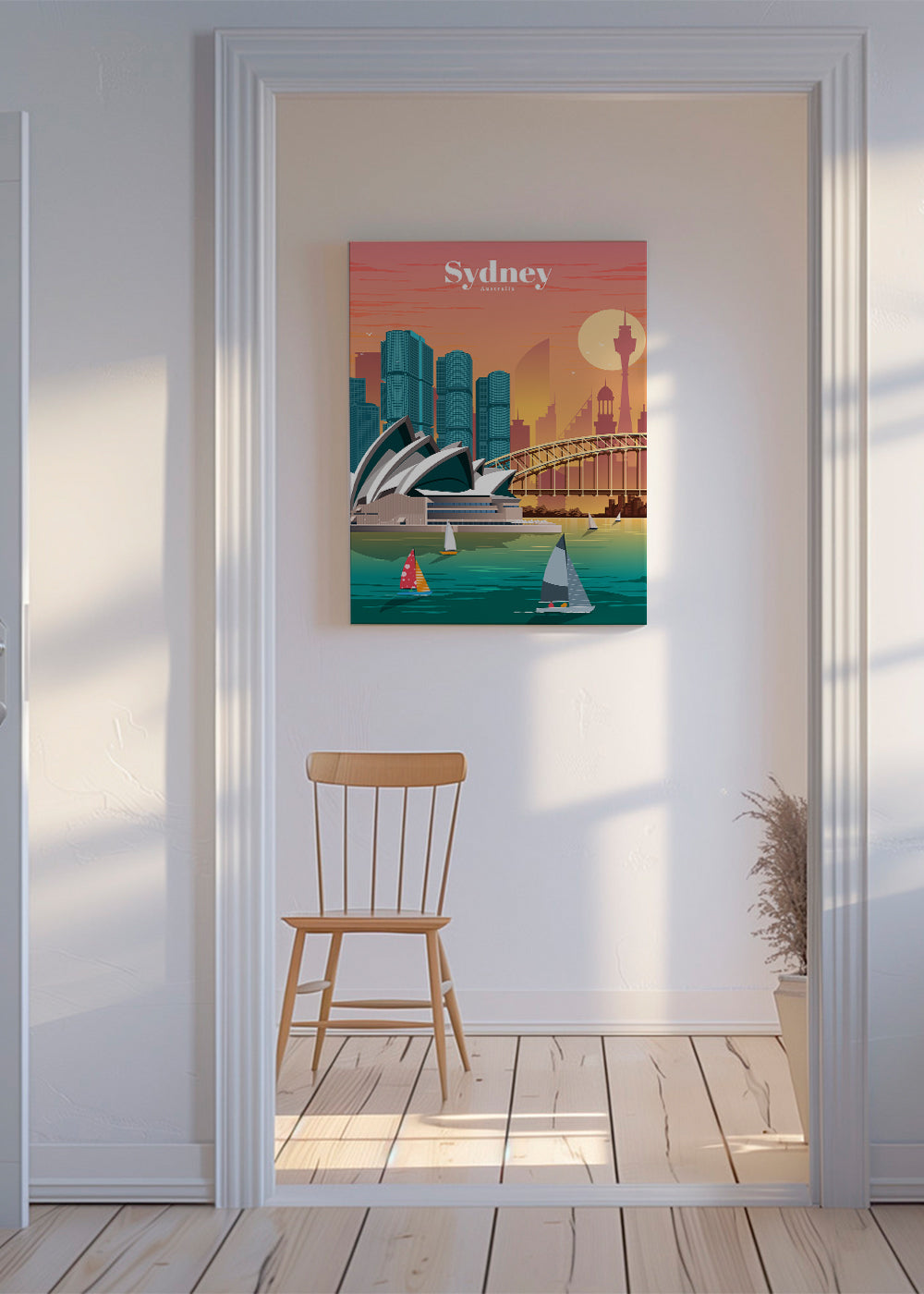 Plakát města Sydney v ilustraci