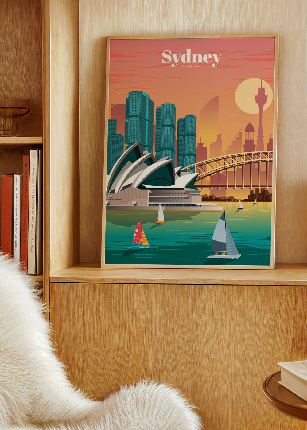 Plakát města Sydney v ilustraci