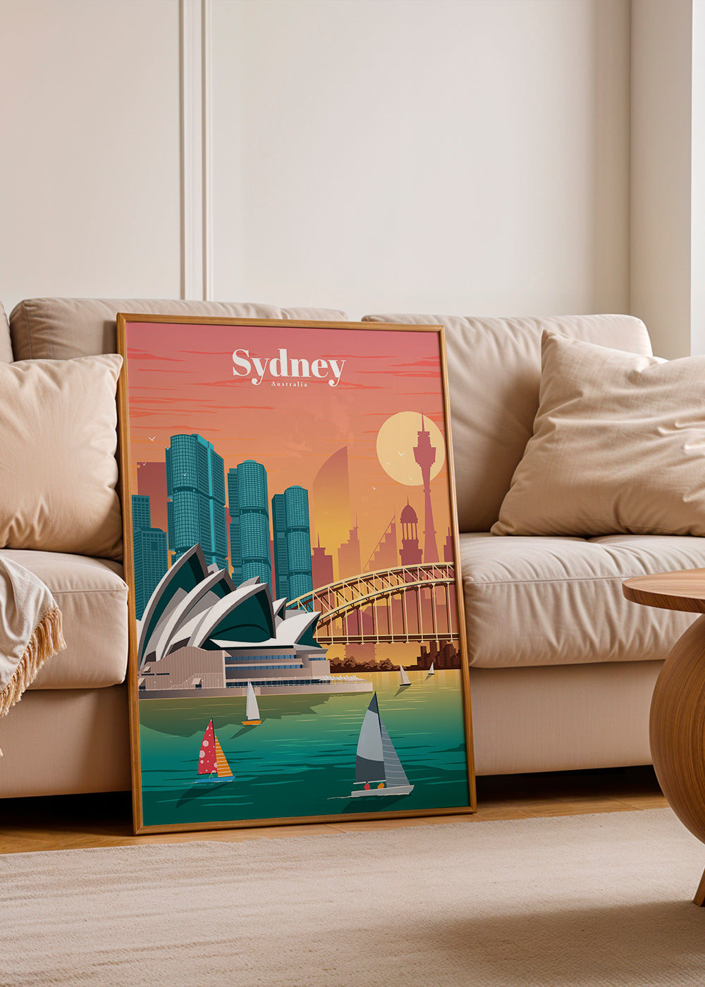 Plakát města Sydney v ilustraci