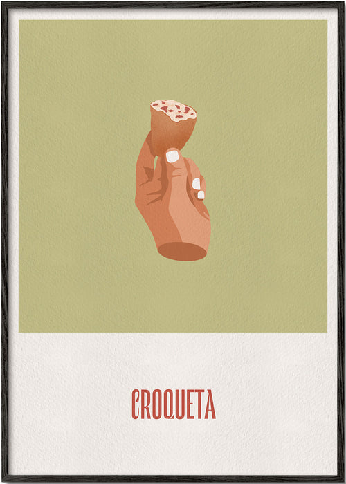 Obraz do kuchyně Kroketa ilustrace