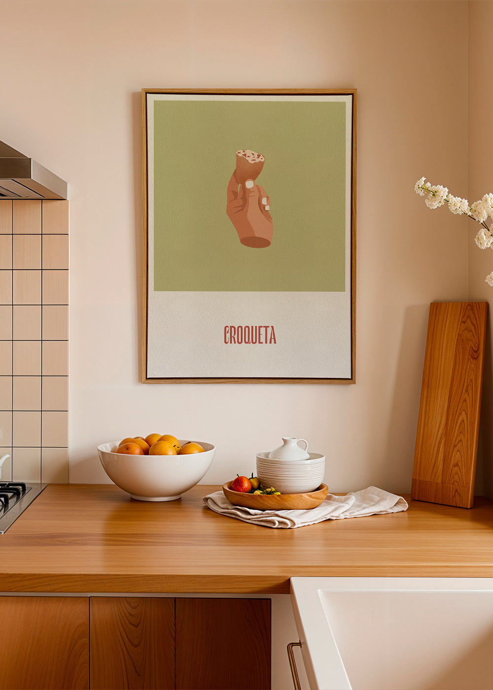 Obraz do kuchyně Kroketa ilustrace