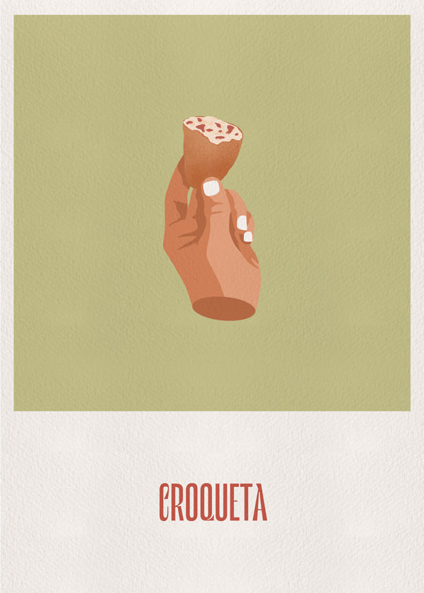 Obraz do kuchyně Kroketa ilustrace