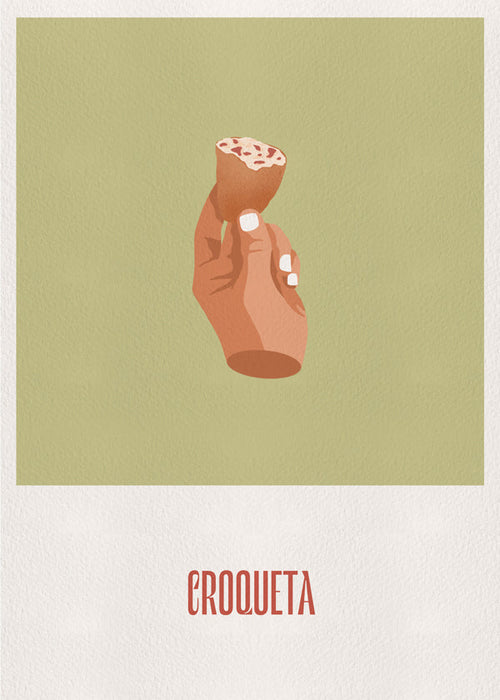Obraz do kuchyně Kroketa ilustrace