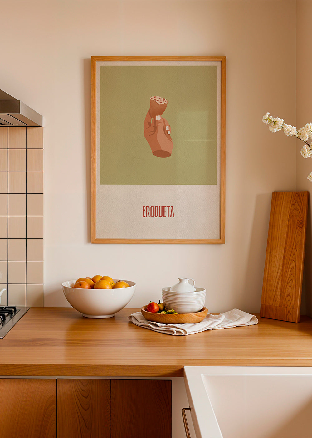 Obraz do kuchyně Kroketa ilustrace
