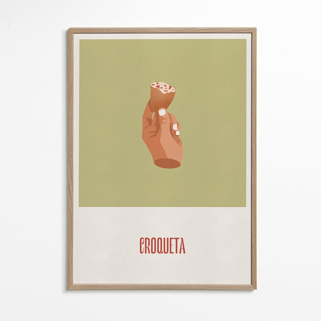 Obraz do kuchyně Kroketa ilustrace