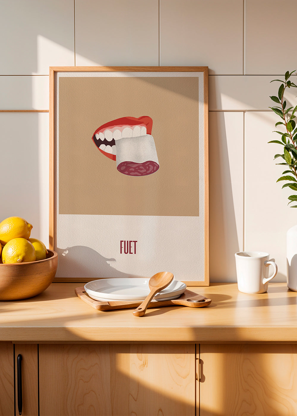 Obraz do kuchyně Fuet ilustrace