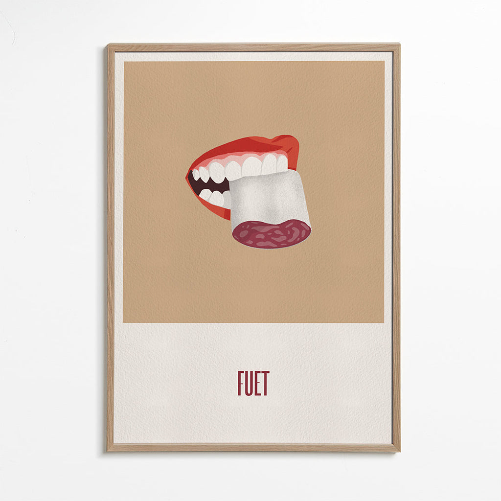 Obraz do kuchyně Fuet ilustrace