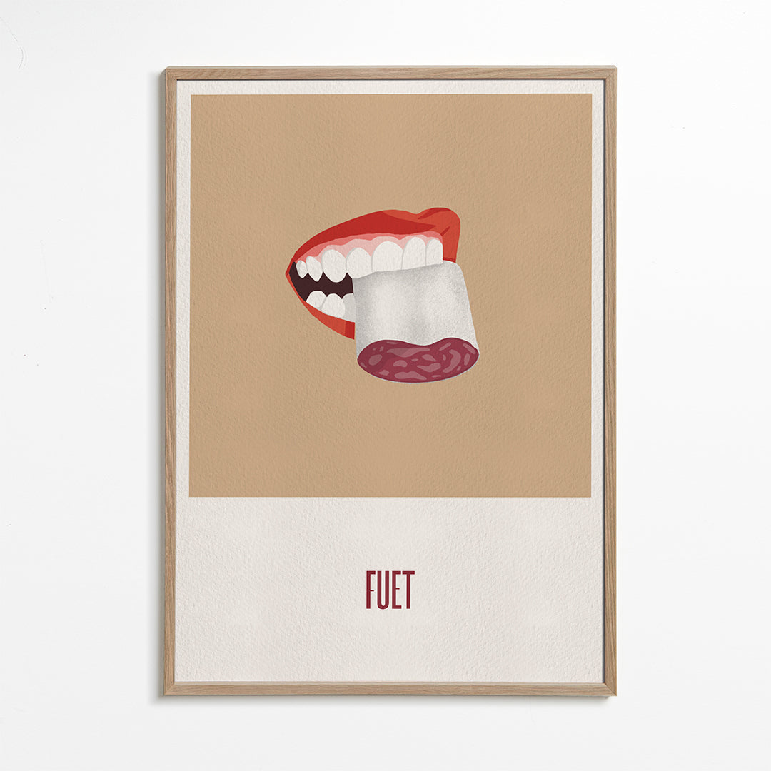 Obraz do kuchyně Fuet ilustrace