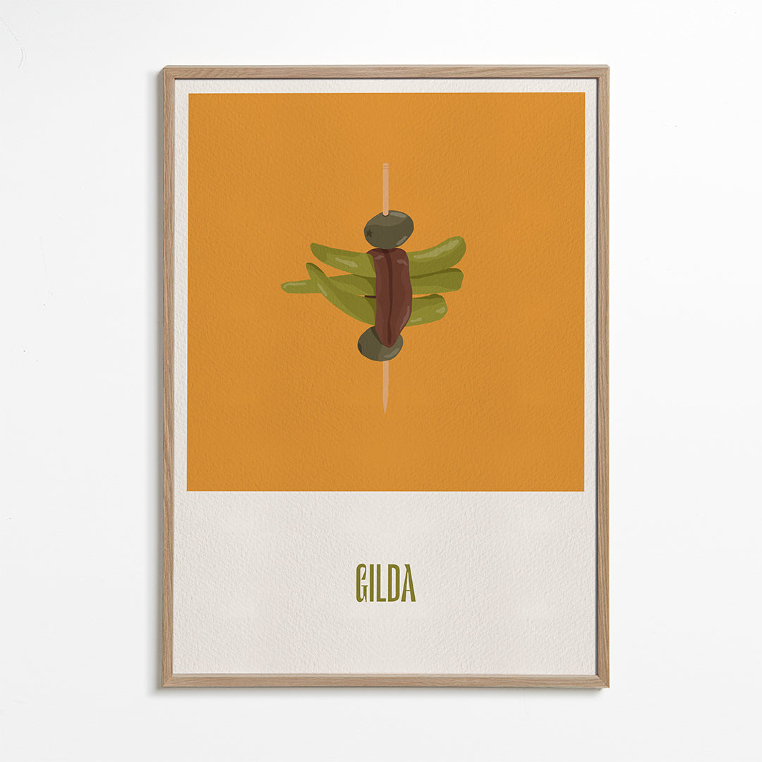 Obraz do kuchyně Gilda ilustrovaný špíz