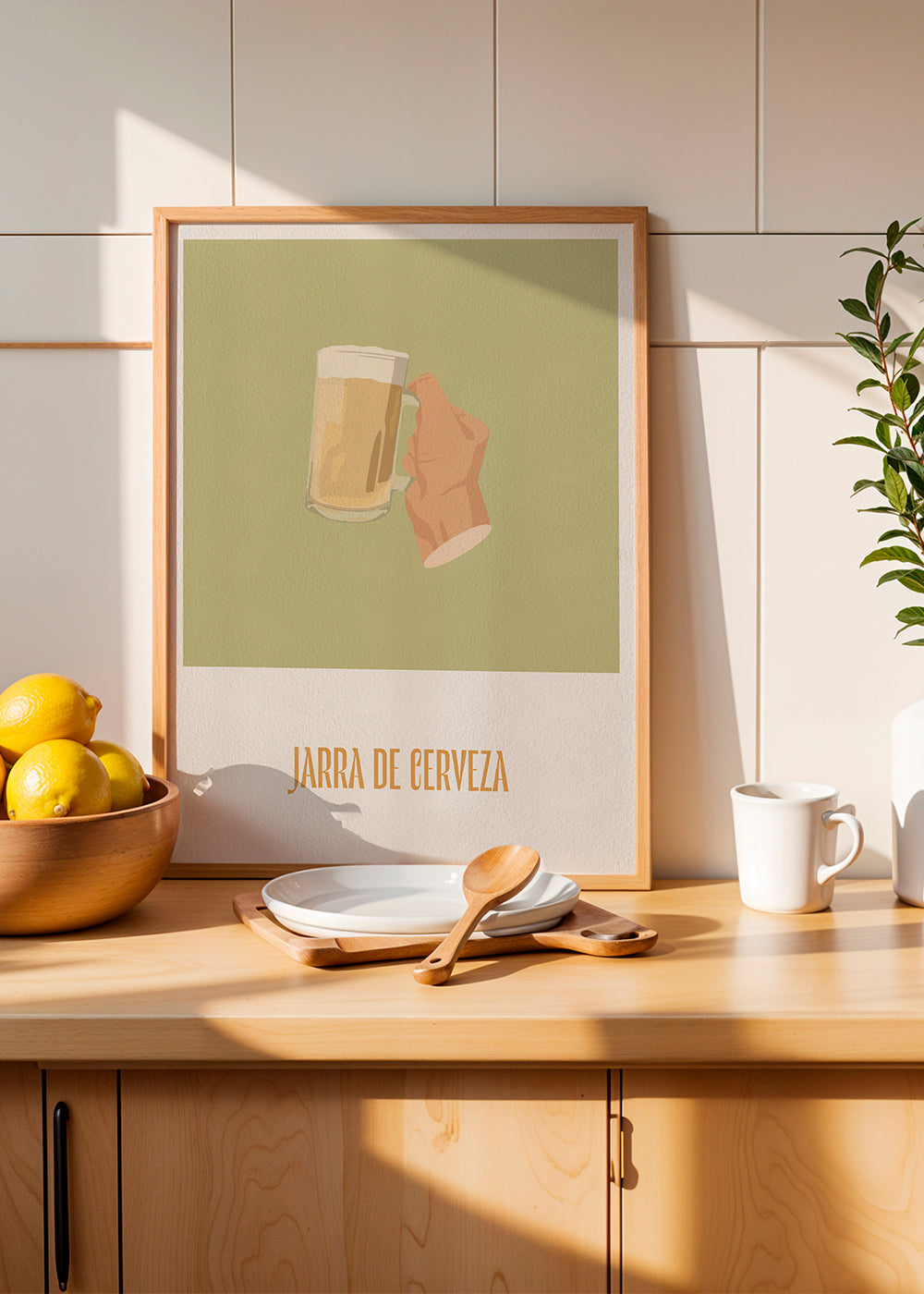 Obraz do kuchyně: ilustrace pivního půllitru