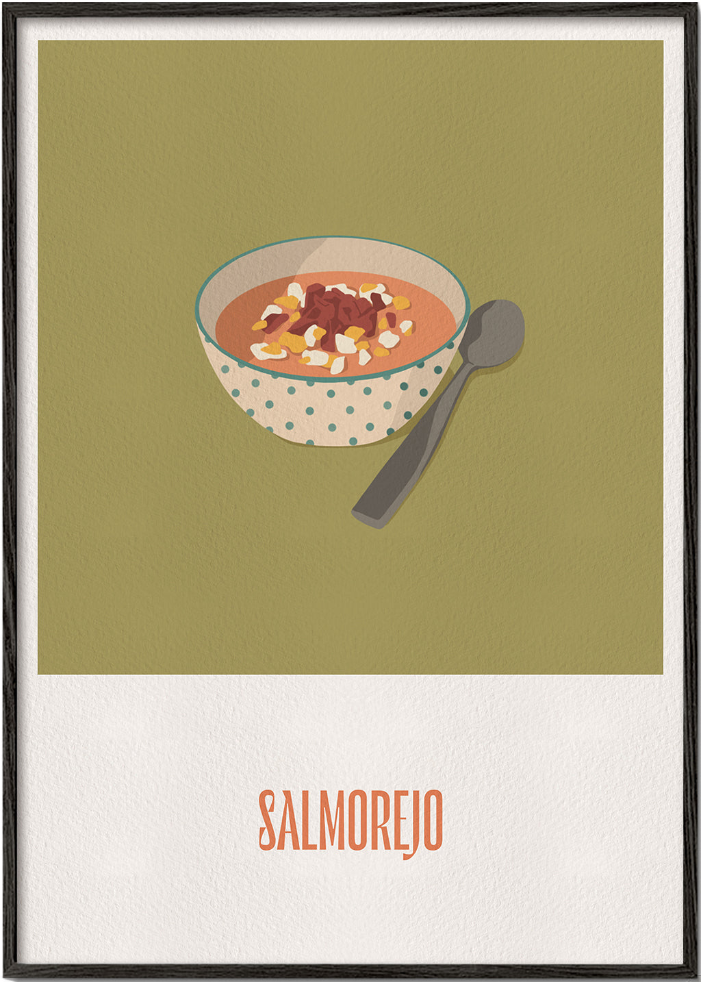 Obraz do kuchyně Salmorejo ilustrace
