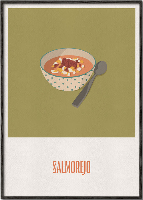 Obraz do kuchyně Salmorejo ilustrace