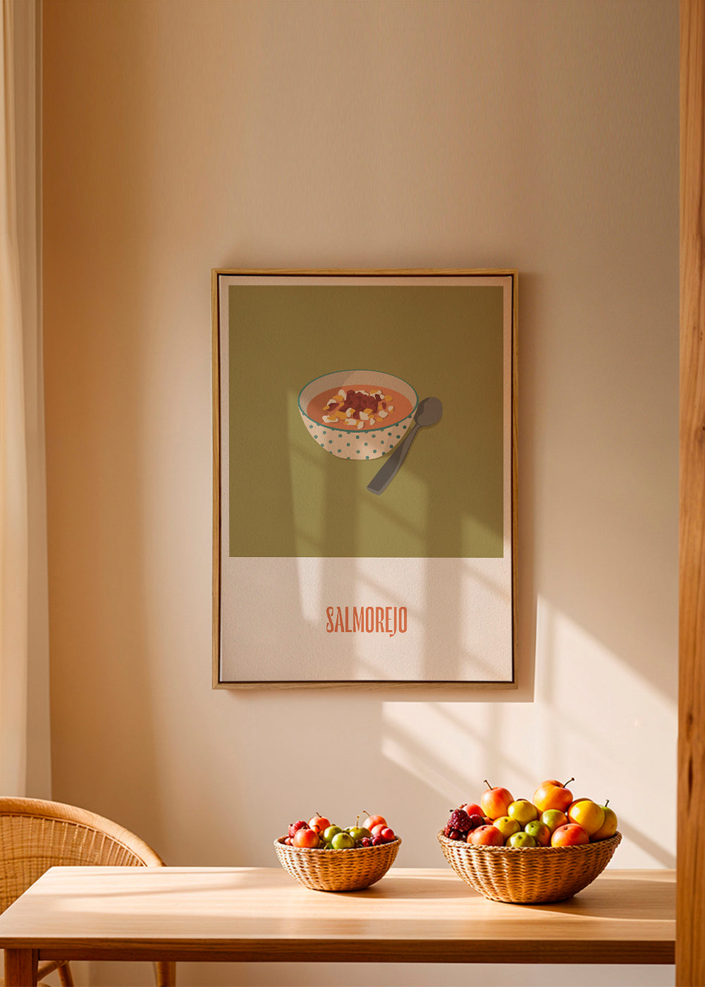 Obraz do kuchyně Salmorejo ilustrace