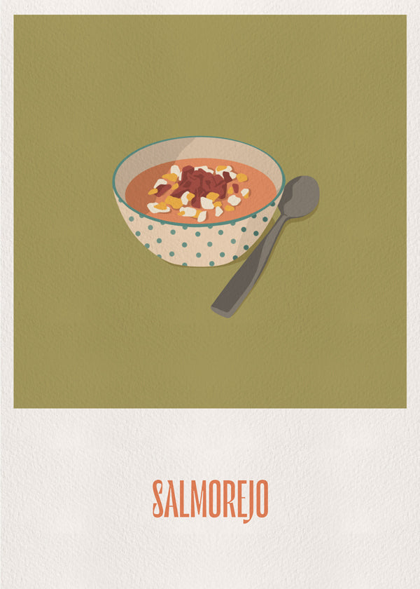 Obraz do kuchyně Salmorejo ilustrace
