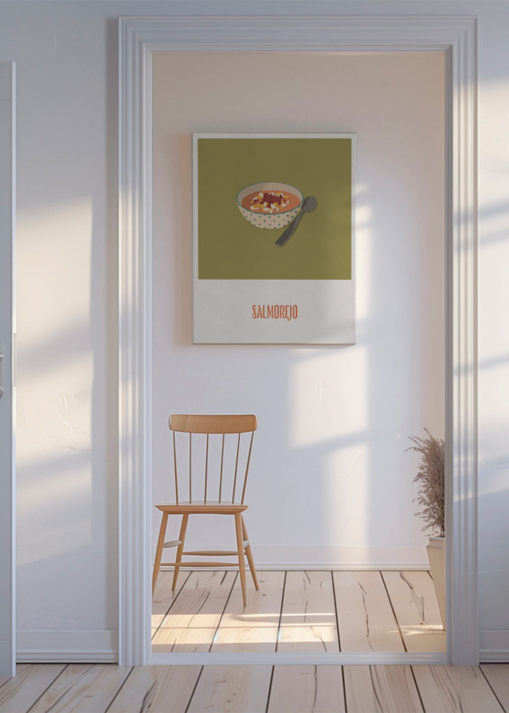 Obraz do kuchyně Salmorejo ilustrace