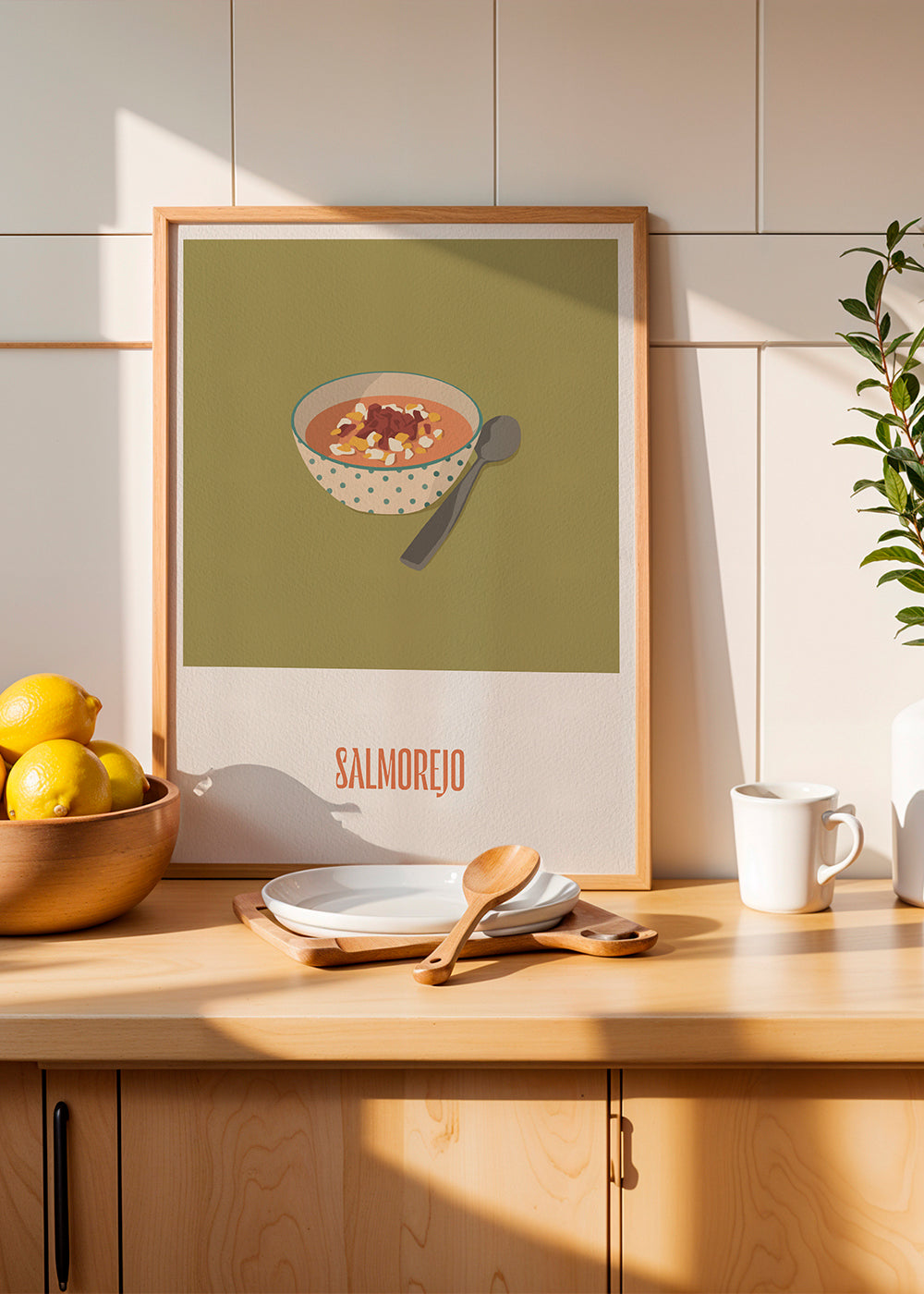 Obraz do kuchyně Salmorejo ilustrace