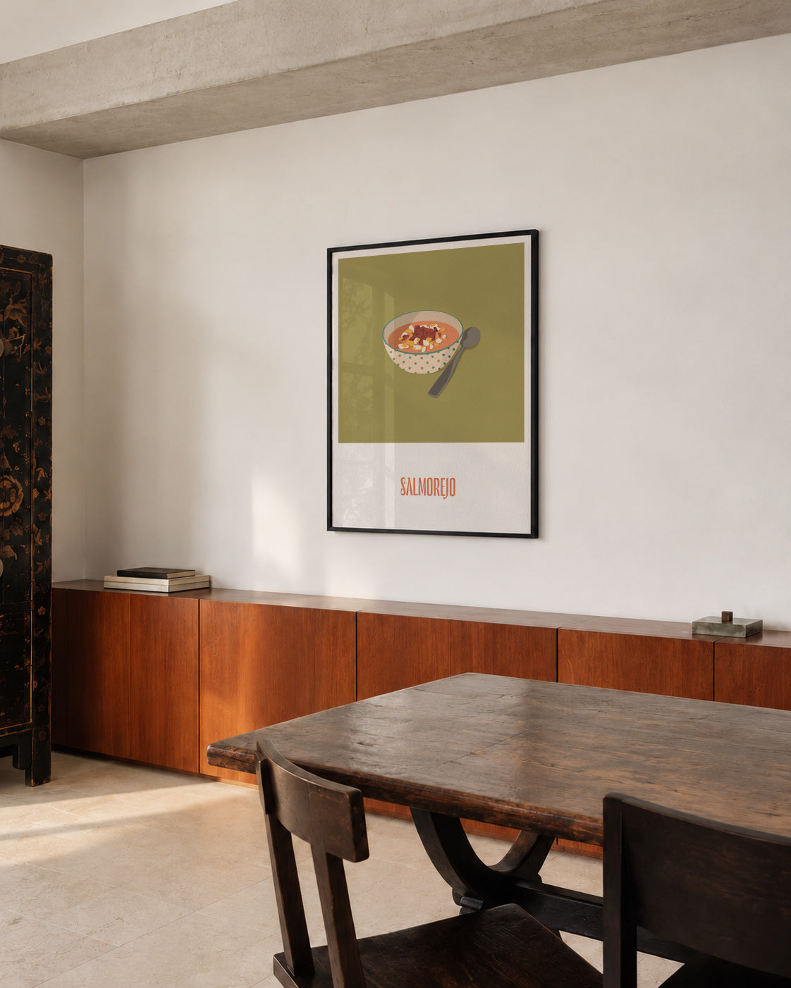 Salmorejo - Framed poster in an interior