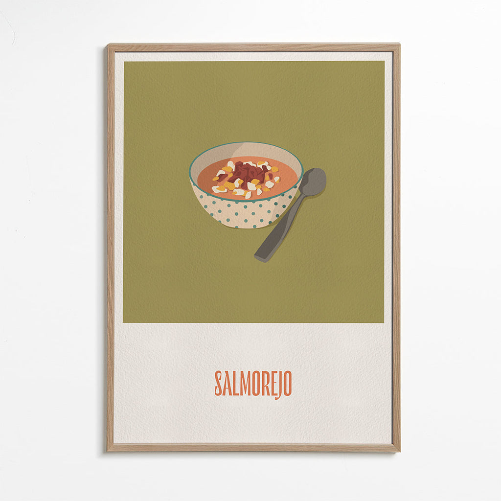 Obraz do kuchyně Salmorejo ilustrace