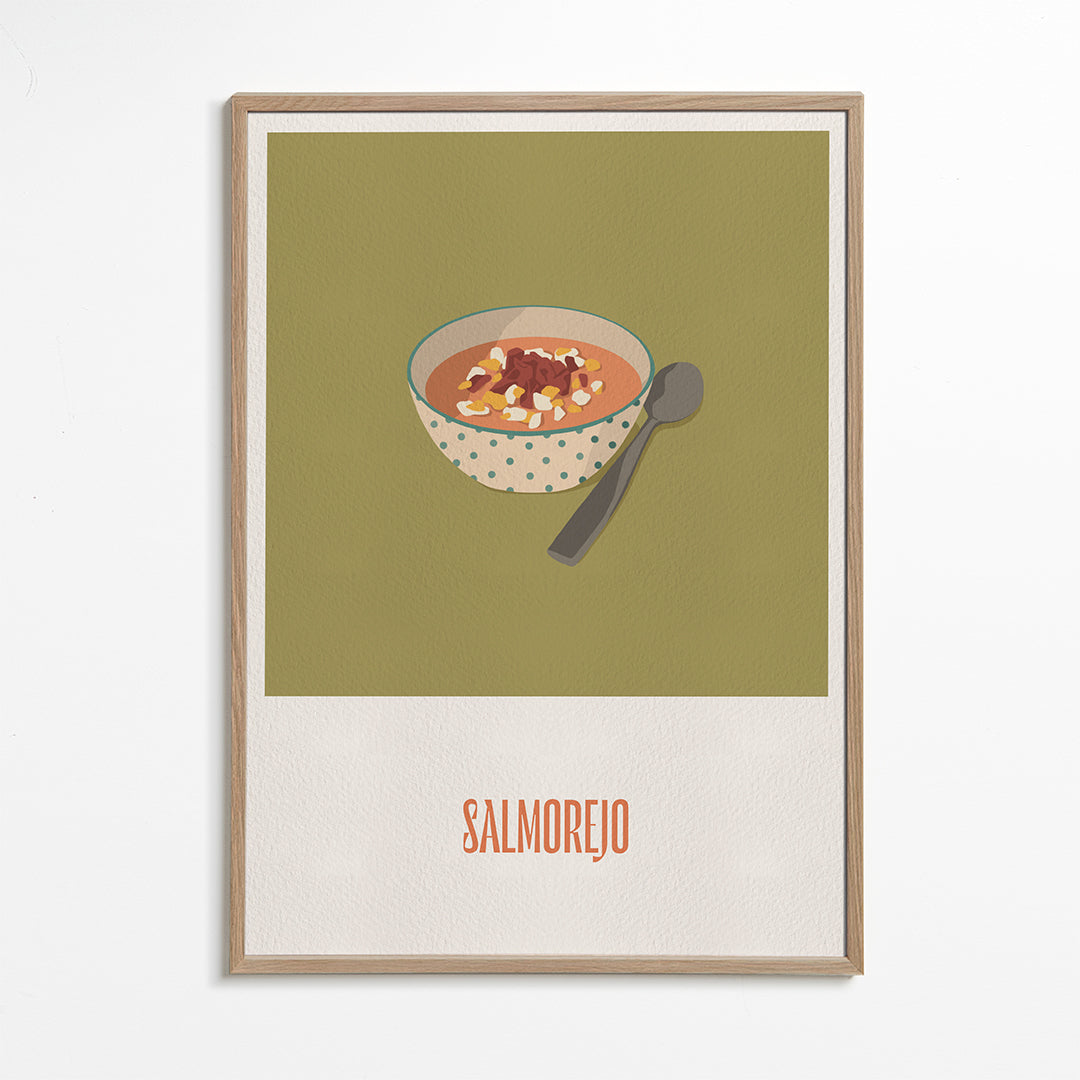 Obraz do kuchyně Salmorejo ilustrace
